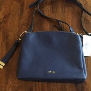 Nine West over the shoulder purse in blue